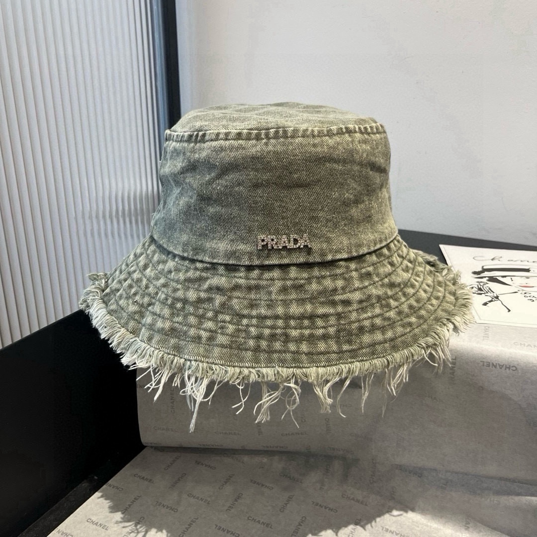 🆕

普拉达新款牛仔渔夫帽，头围57cm