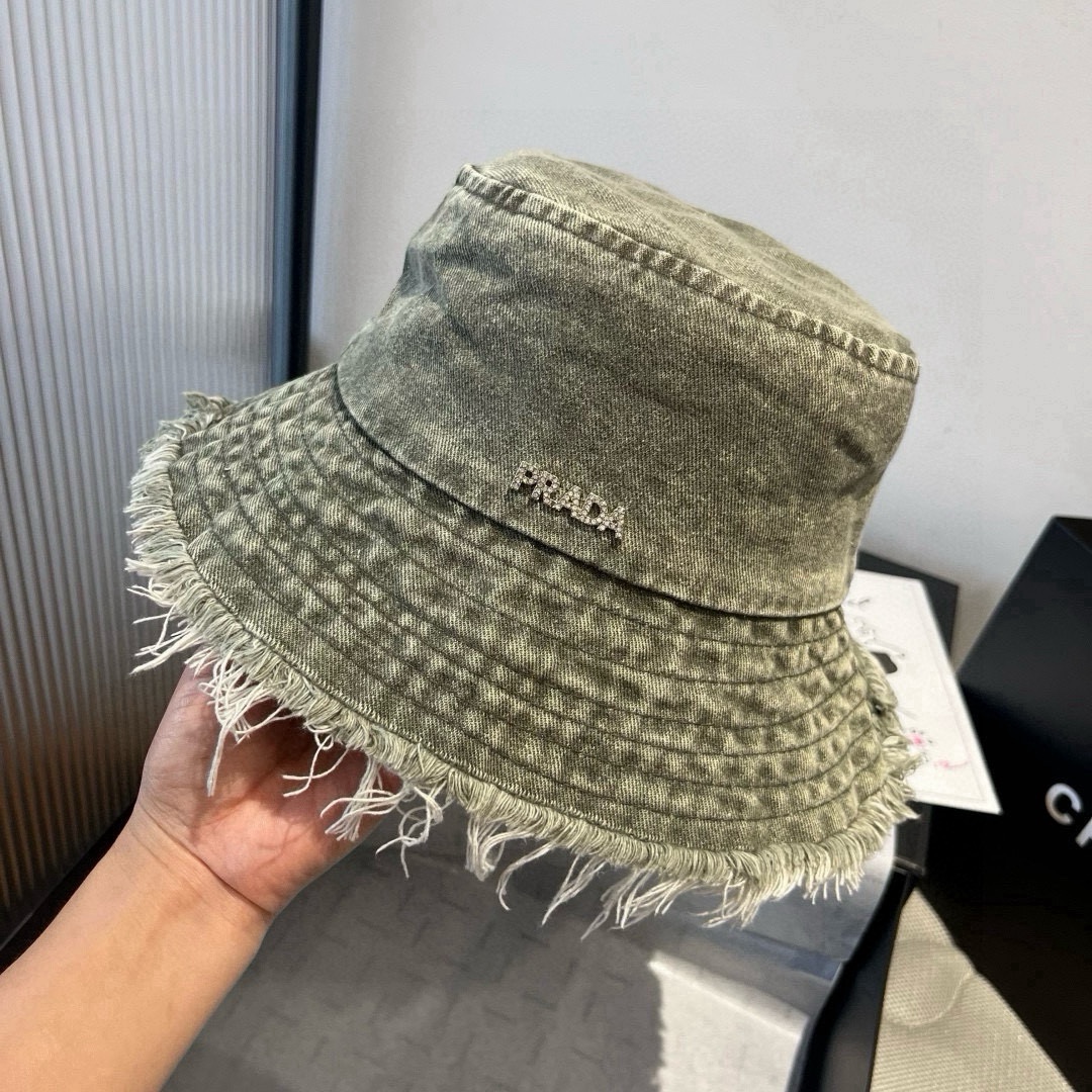 🆕

普拉达新款牛仔渔夫帽，头围57cm