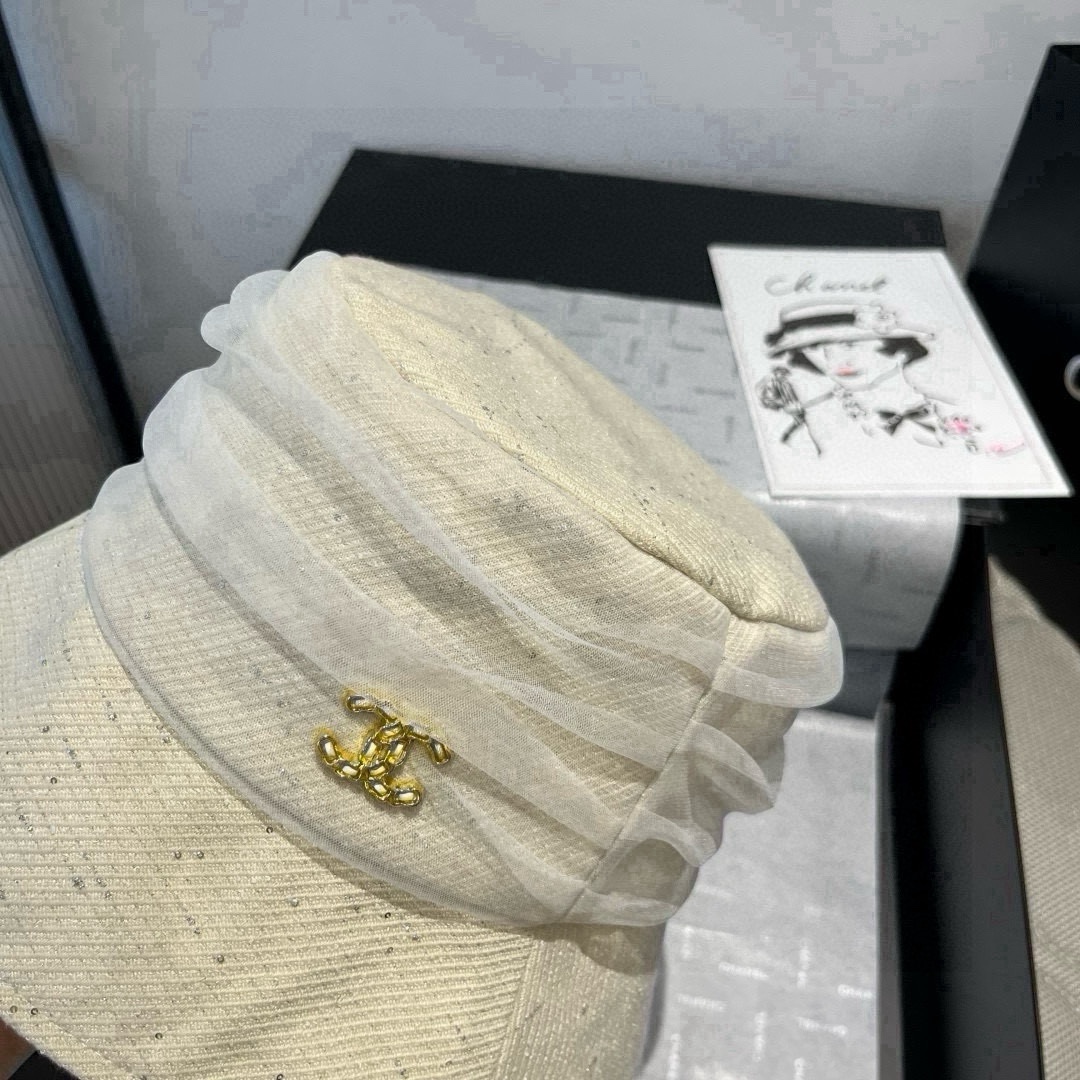 🆕

香奈儿新款遮阳渔夫帽、防紫外线布帽，可折叠头围57cm