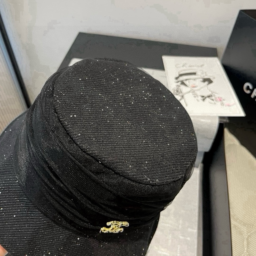 🆕

香奈儿新款遮阳渔夫帽、防紫外线布帽，可折叠头围57cm