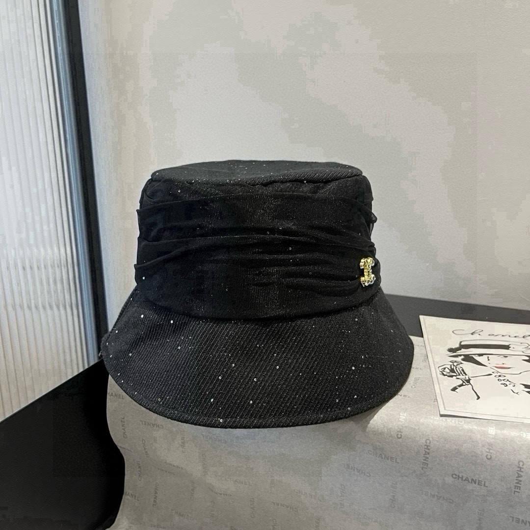 🆕

香奈儿新款遮阳渔夫帽、防紫外线布帽，可折叠头围57cm