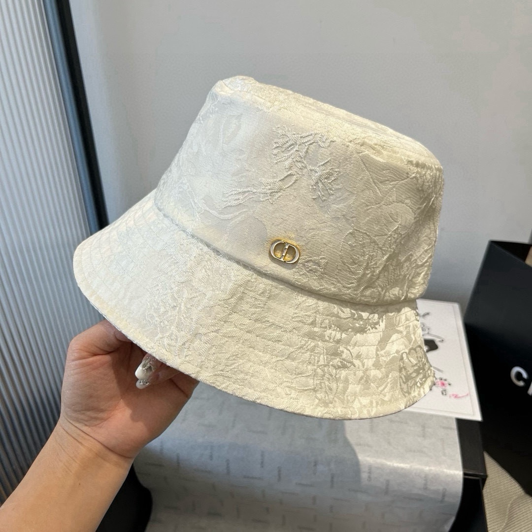 🆕

Dior迪奥新款遮阳渔夫帽，高级遮阳帽，名媛风，头围57cm