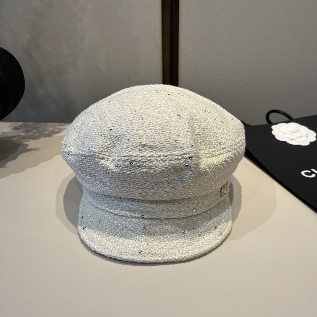 🆕

Chanel香奈儿新款鸭舌军帽，高级定制，头围57cm