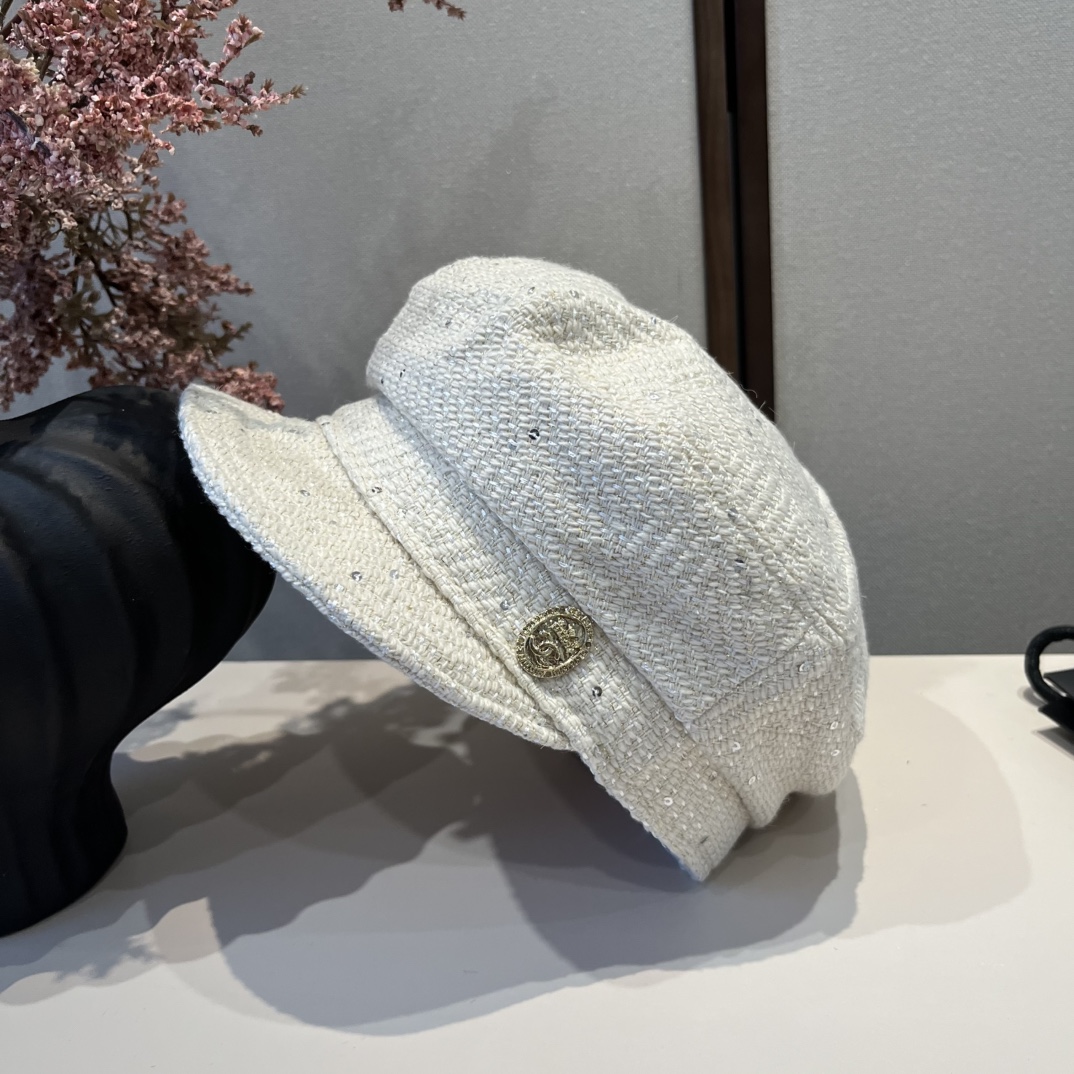🆕

Chanel香奈儿新款鸭舌军帽，高级定制，头围57cm