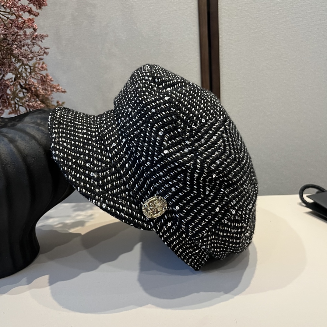 🆕

Chanel香奈儿新款鸭舌军帽，高级定制，头围57cm