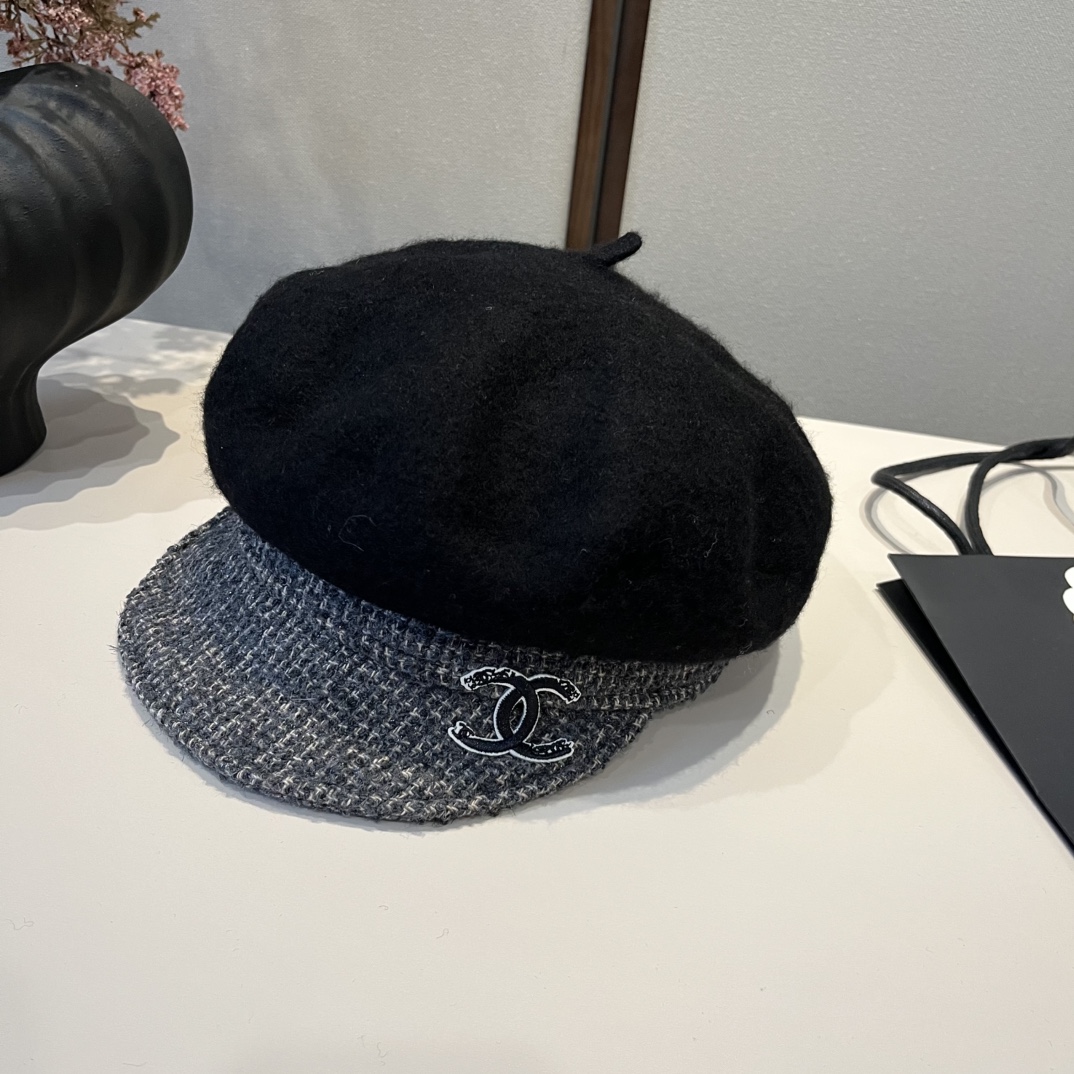 🆕

Chanel香奈儿新款鸭舌军帽，高级定制，头围57cm