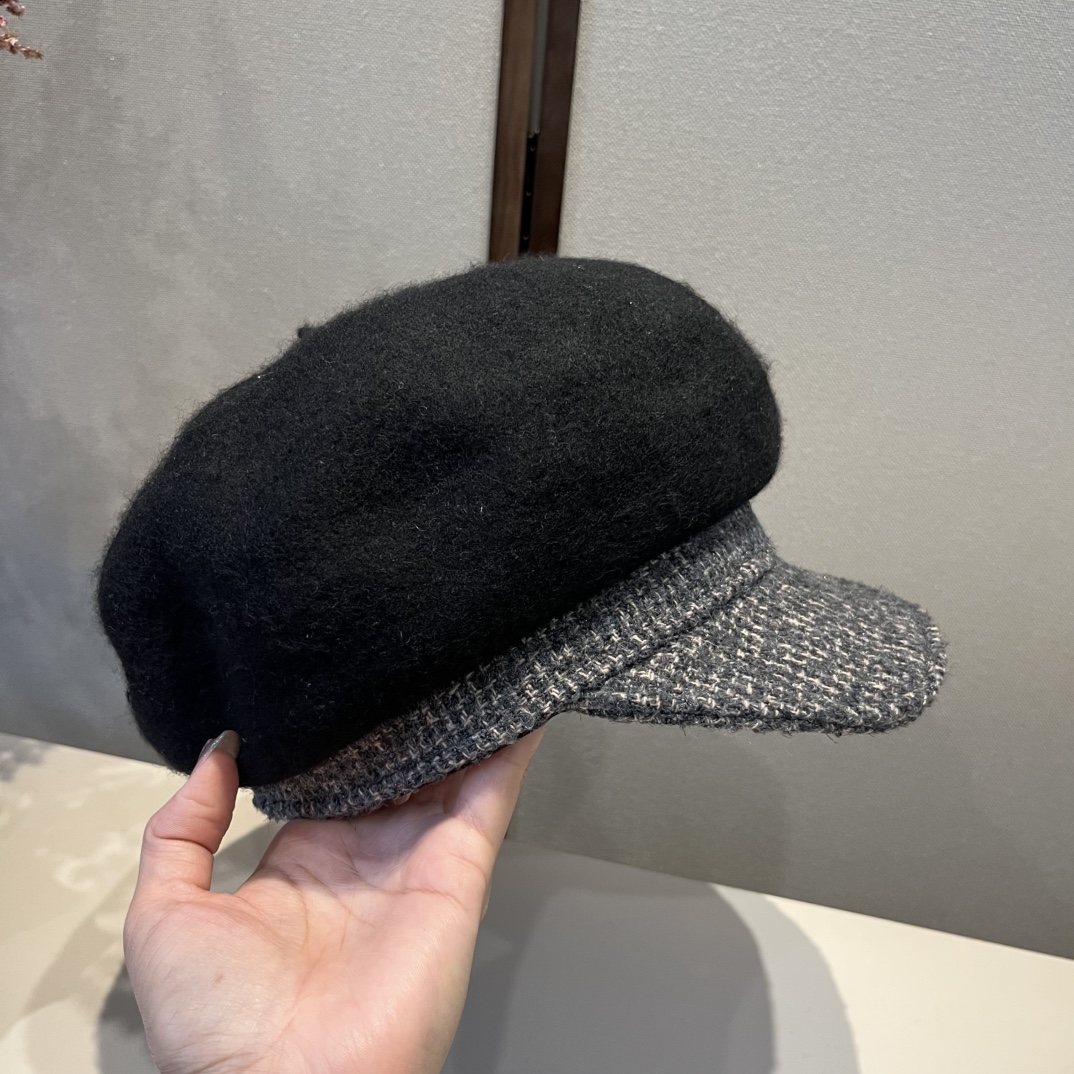 🆕

Chanel香奈儿新款鸭舌军帽，高级定制，头围57cm