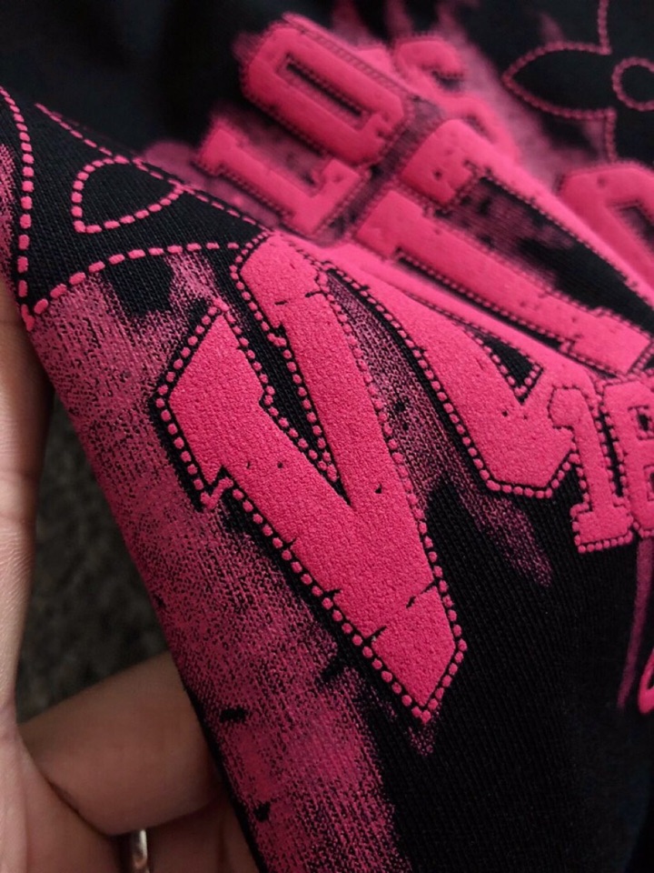 Louis Vuitton 路易威登 LV 驴家25ss春夏顶级黑色印花重磅经典短袖圆领T恤，精致工艺面