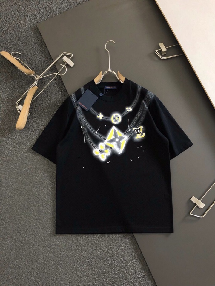  Louis Vuitton 路易威登 LV驴家25ss春夏涂鸦经典短袖圆领T恤，精致工艺面料，顶级元素