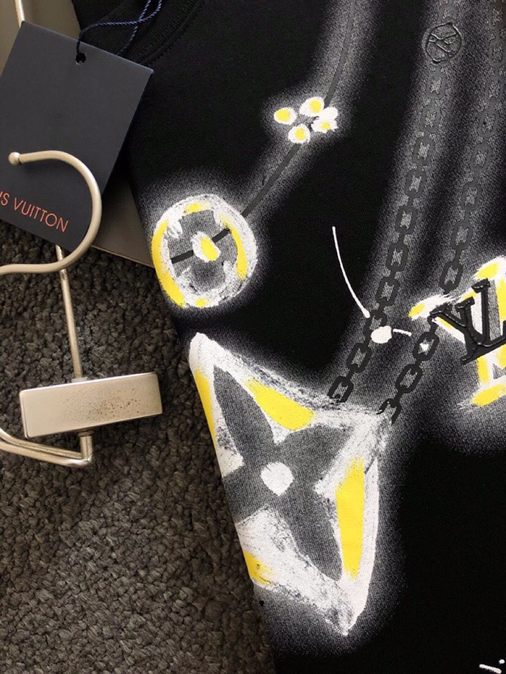  Louis Vuitton 路易威登 LV驴家25ss春夏涂鸦经典短袖圆领T恤，精致工艺面料，顶级元素