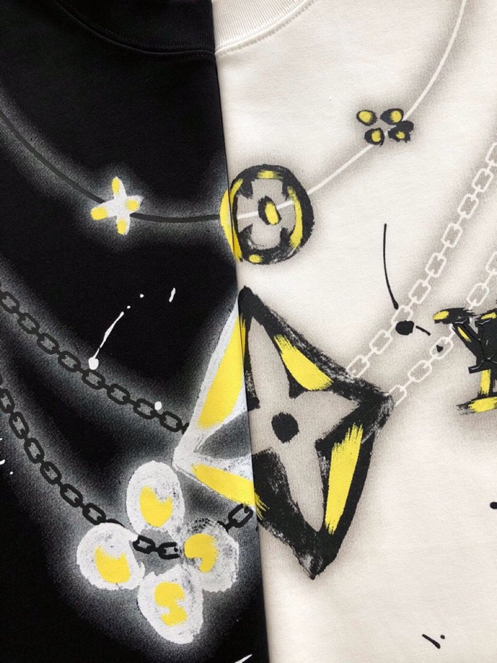  Louis Vuitton 路易威登 LV驴家25ss春夏涂鸦经典短袖圆领T恤，精致工艺面料，顶级元素