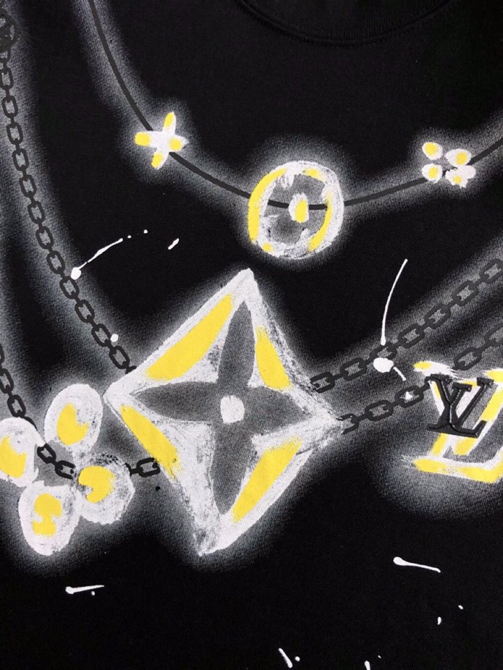  Louis Vuitton 路易威登 LV驴家25ss春夏涂鸦经典短袖圆领T恤，精致工艺面料，顶级元素