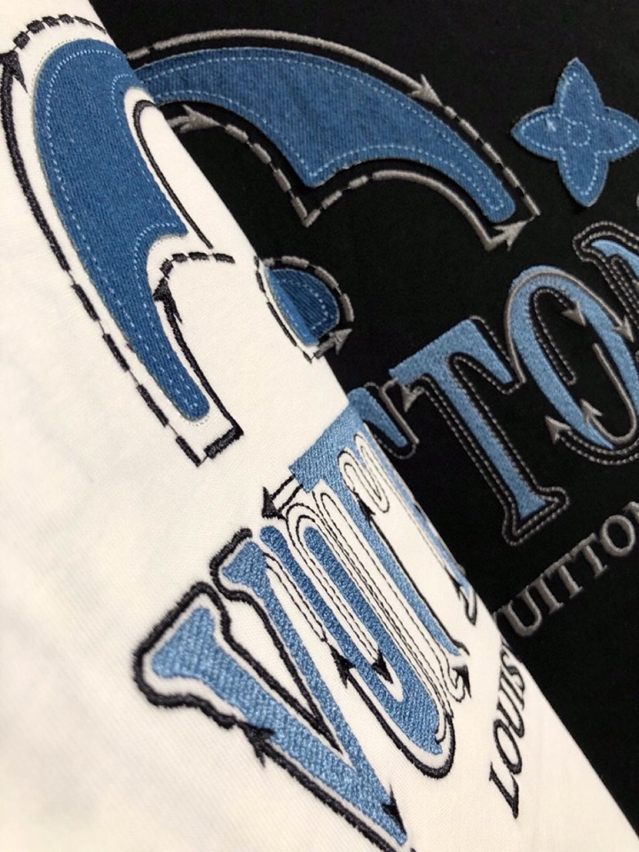  Louis Vuitton 路易威登 LV 驴牌25ss春夏顶级贴布绣经典短袖圆领T恤，精致工艺面料，