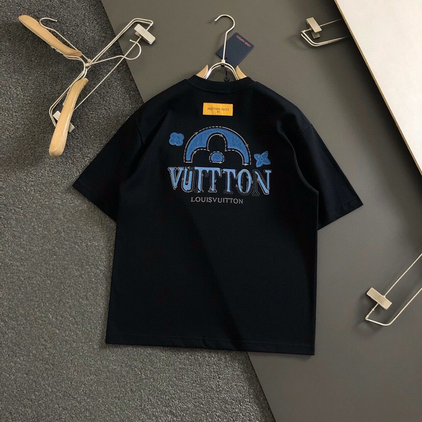  Louis Vuitton 路易威登 LV 驴牌25ss春夏顶级贴布绣经典短袖圆领T恤，精致工艺面料，