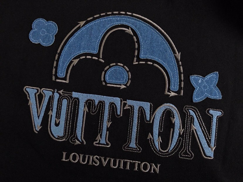  Louis Vuitton 路易威登 LV 驴牌25ss春夏顶级贴布绣经典短袖圆领T恤，精致工艺面料，