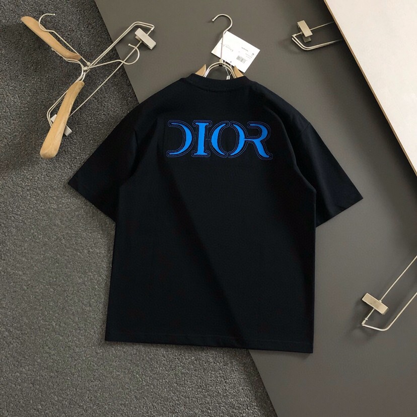  Dior 迪奥25ss春夏顶级字母烧花经典短袖圆领T恤，精致工艺面料，顶级元素融合打造，经典短袖3标齐