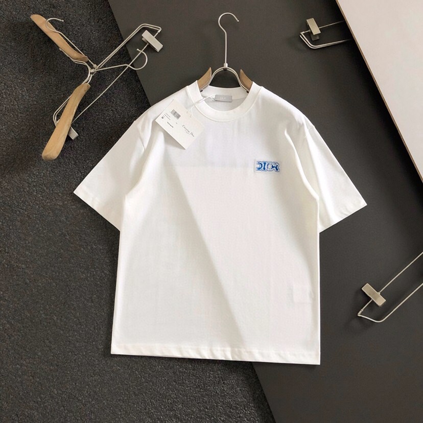  Dior 迪奥25ss春夏顶级字母烧花经典短袖圆领T恤，精致工艺面料，顶级元素融合打造，经典短袖3标齐