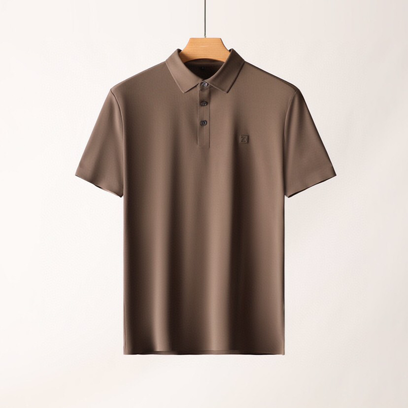  Ermenegildo Zegna 杰尼亚 男士运动休闲系列短袖翻领T恤Polo衫，炎炎夏日真的很需要