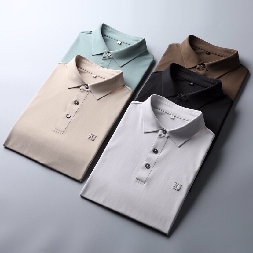  Ermenegildo Zegna 杰尼亚 男士运动休闲系列短袖翻领T恤Polo衫，炎炎夏日真的很需要