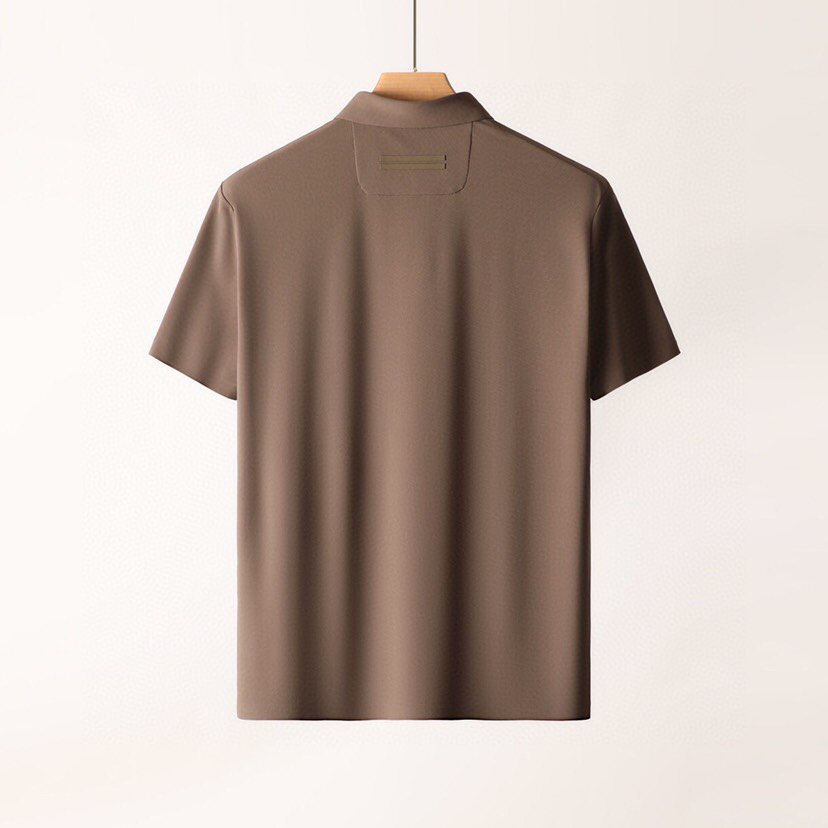  Ermenegildo Zegna 杰尼亚 男士运动休闲系列短袖翻领T恤Polo衫，炎炎夏日真的很需要