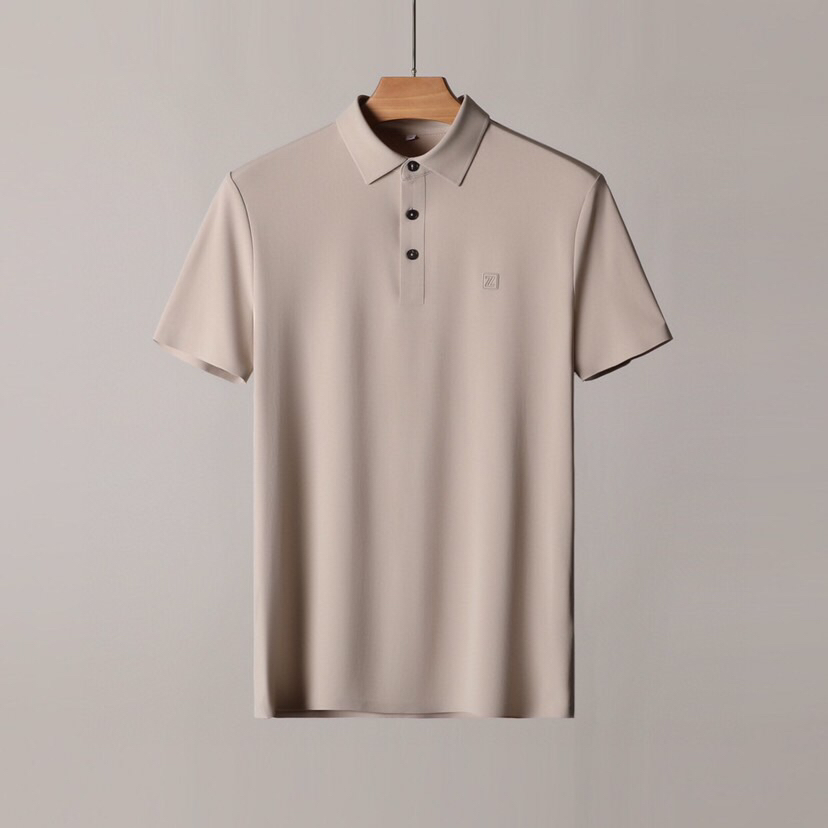  Ermenegildo Zegna 杰尼亚 男士运动休闲系列短袖翻领T恤Polo衫，炎炎夏日真的很需要