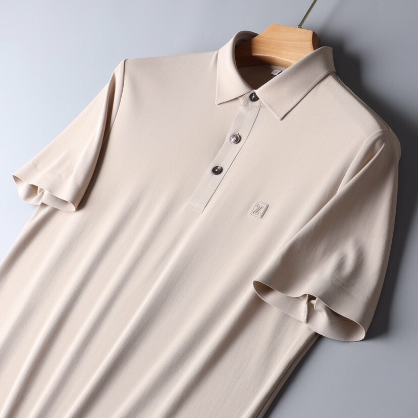  Ermenegildo Zegna 杰尼亚 男士运动休闲系列短袖翻领T恤Polo衫，炎炎夏日真的很需要