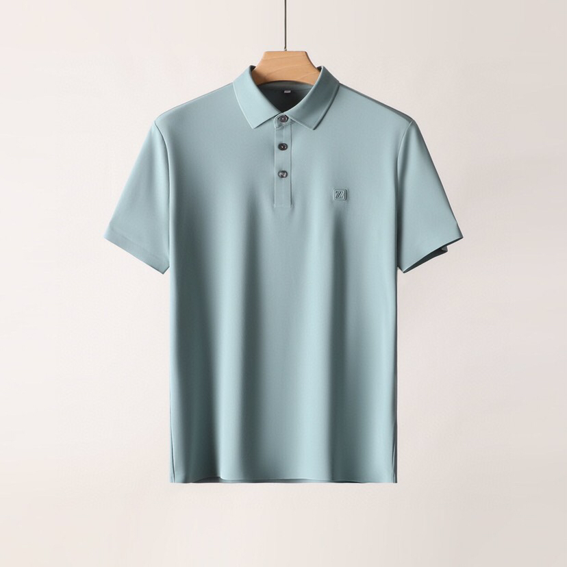  Ermenegildo Zegna 杰尼亚 男士运动休闲系列短袖翻领T恤Polo衫，炎炎夏日真的很需要