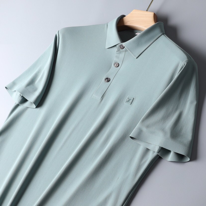  Ermenegildo Zegna 杰尼亚 男士运动休闲系列短袖翻领T恤Polo衫，炎炎夏日真的很需要