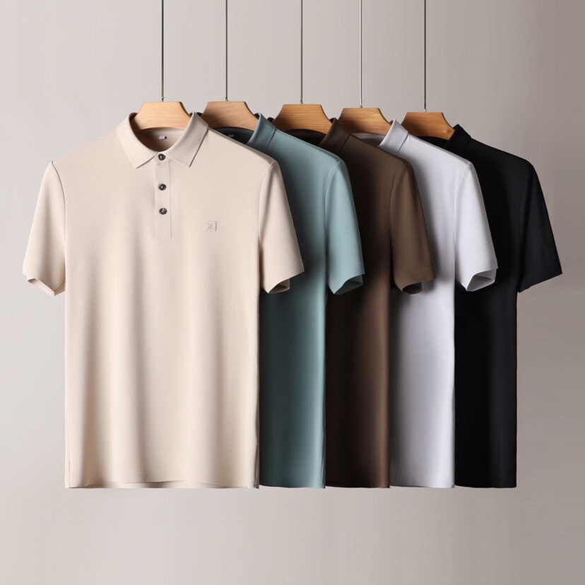  Ermenegildo Zegna 杰尼亚 男士运动休闲系列短袖翻领T恤Polo衫，炎炎夏日真的很需要