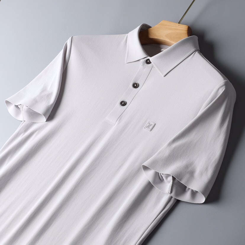  Ermenegildo Zegna 杰尼亚 男士运动休闲系列短袖翻领T恤Polo衫，炎炎夏日真的很需要