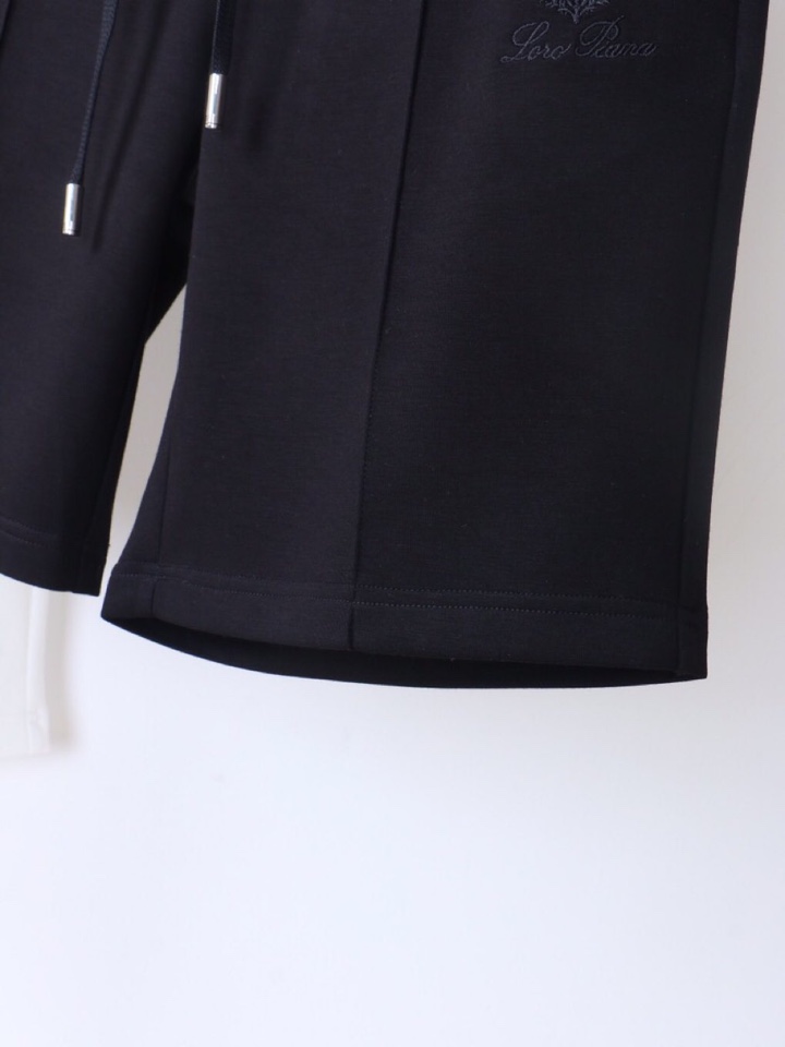  Loro Piana 诺悠翩雅lP🆕 老钱空气层高奢五分裤短裤，订织螺纹撞色裤腰，搭配恰到好处，高克重