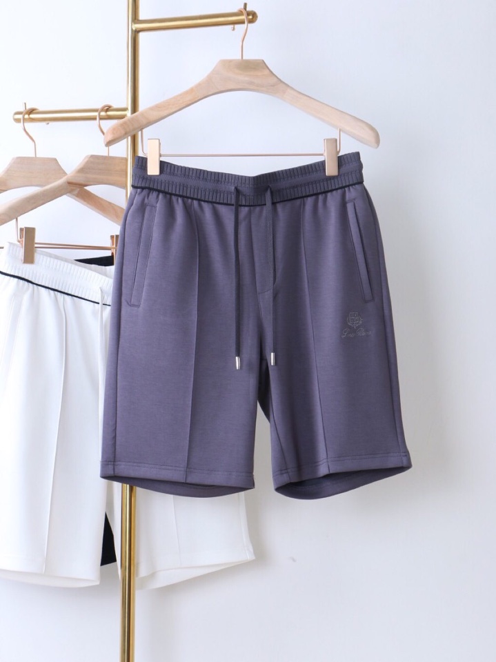  Loro Piana 诺悠翩雅lP🆕 老钱空气层高奢五分裤短裤，订织螺纹撞色裤腰，搭配恰到好处，高克重