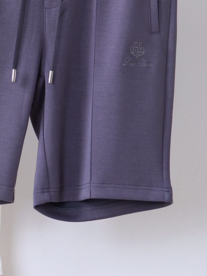  Loro Piana 诺悠翩雅lP🆕 老钱空气层高奢五分裤短裤，订织螺纹撞色裤腰，搭配恰到好处，高克重