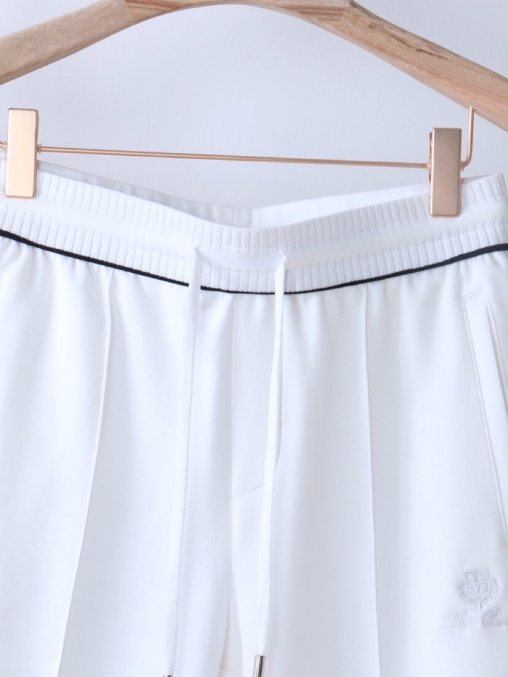  Loro Piana 诺悠翩雅lP🆕 老钱空气层高奢五分裤短裤，订织螺纹撞色裤腰，搭配恰到好处，高克重