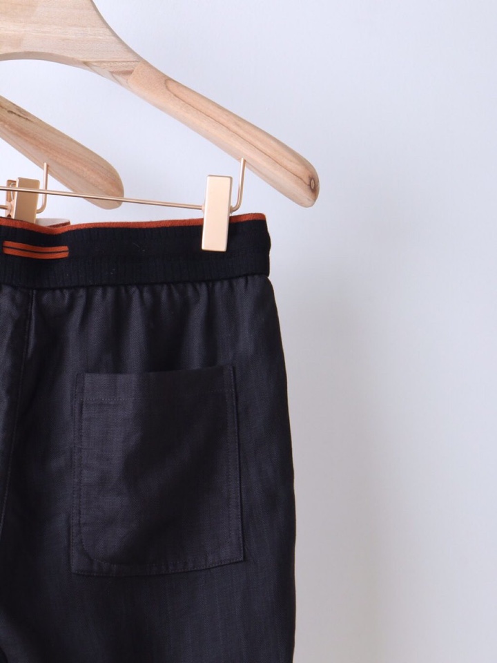  Ermenegildo Zegna 杰尼亚拼接天丝麻老钱风五分裤短裤，Z家男士人字纹，天丝亚麻混纺休闲