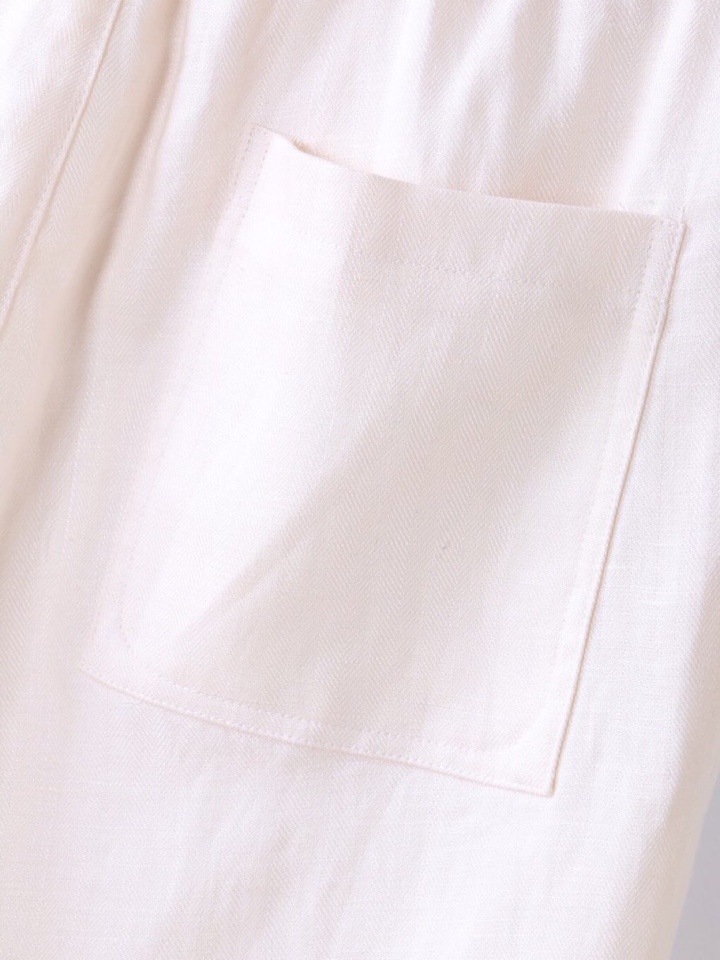  Ermenegildo Zegna 杰尼亚拼接天丝麻老钱风五分裤短裤，Z家男士人字纹，天丝亚麻混纺休闲