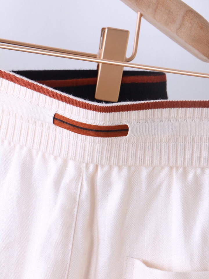  Ermenegildo Zegna 杰尼亚拼接天丝麻老钱风五分裤短裤，Z家男士人字纹，天丝亚麻混纺休闲