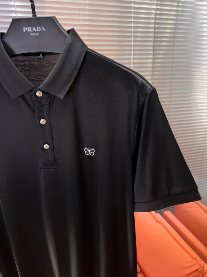  BOTTEGA VENETA BV葆蝶家 2025SS春夏新品男士翻领T恤Polo衫，雅致蝴蝶logo