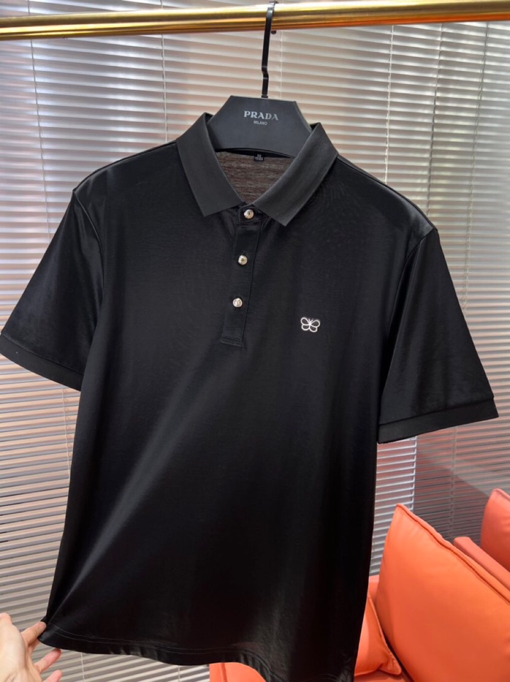  BOTTEGA VENETA BV葆蝶家 2025SS春夏新品男士翻领T恤Polo衫，雅致蝴蝶logo