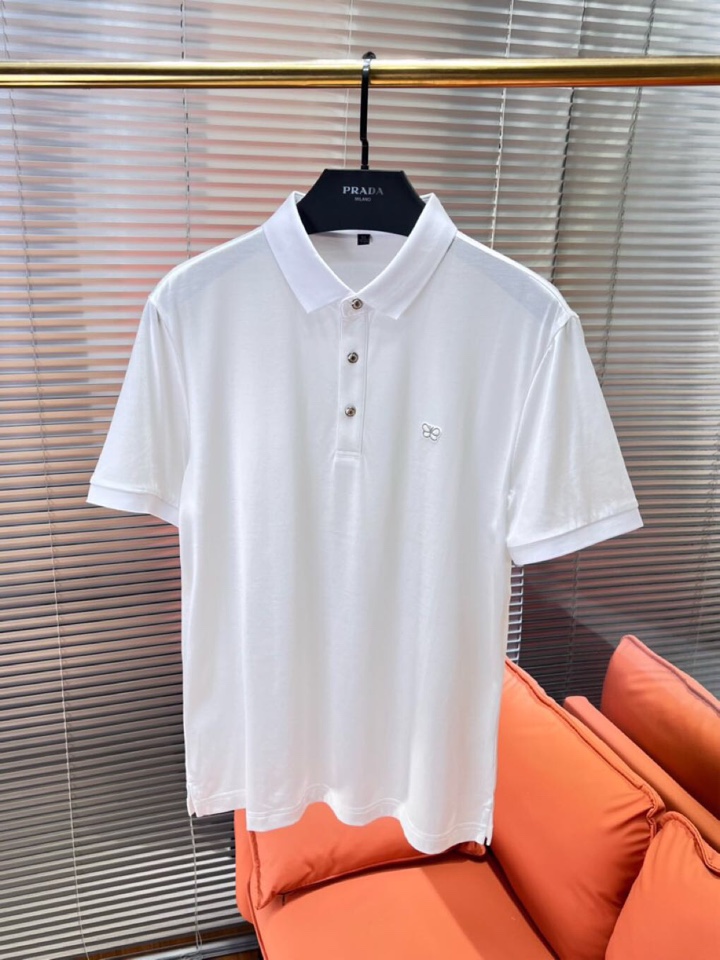  BOTTEGA VENETA BV葆蝶家 2025SS春夏新品男士翻领T恤Polo衫，雅致蝴蝶logo