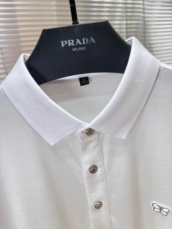  BOTTEGA VENETA BV葆蝶家 2025SS春夏新品男士翻领T恤Polo衫，雅致蝴蝶logo