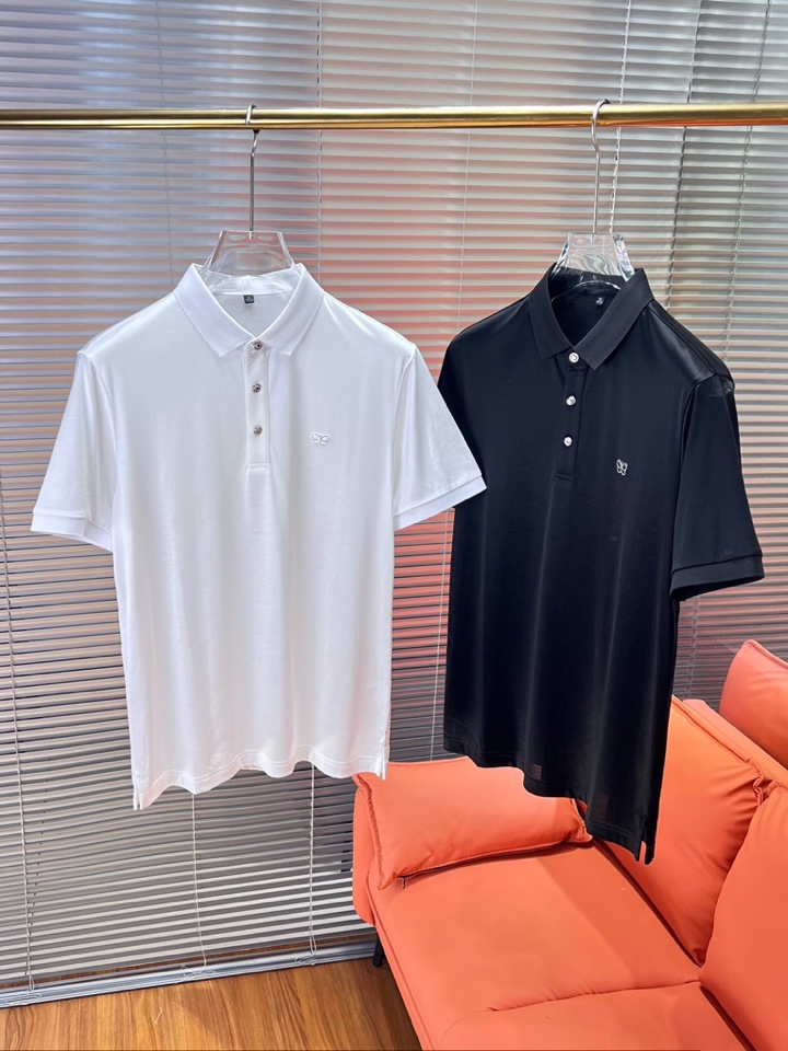  BOTTEGA VENETA BV葆蝶家 2025SS春夏新品男士翻领T恤Polo衫，雅致蝴蝶logo