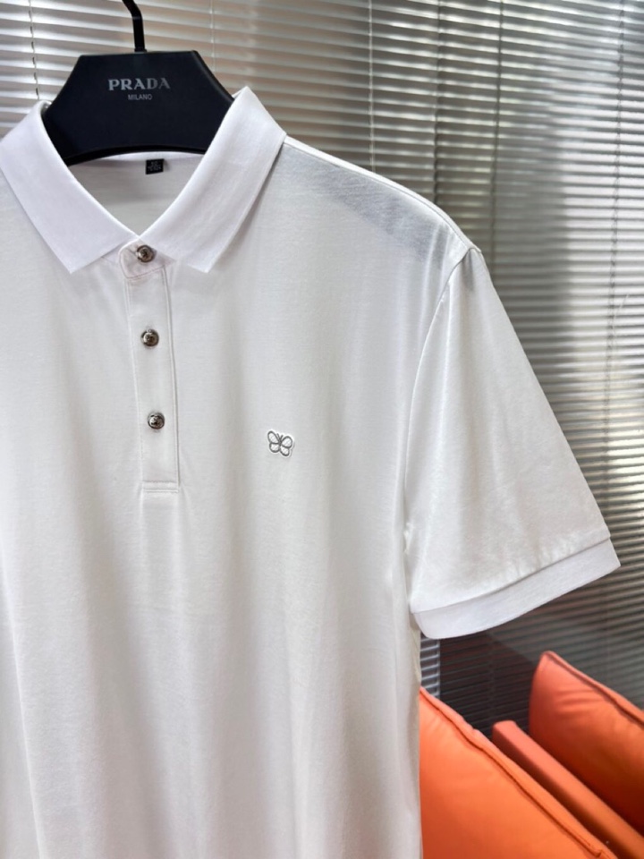  BOTTEGA VENETA BV葆蝶家 2025SS春夏新品男士翻领T恤Polo衫，雅致蝴蝶logo