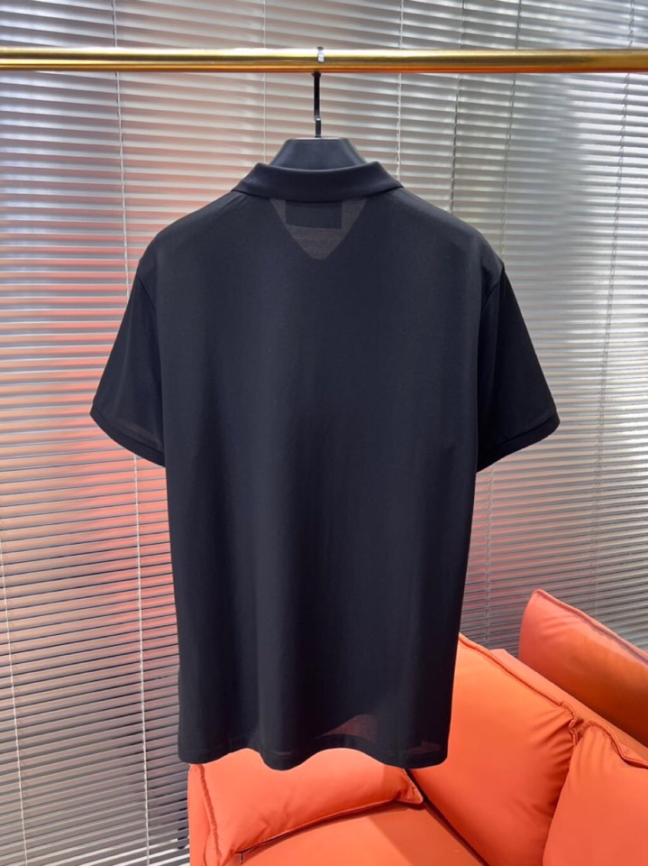  Gucci 古奇25春夏新款男士撞色珠地网眼棉短袖翻领T恤Polo衫，原版珠地棉面料，可商务可休闲！2
