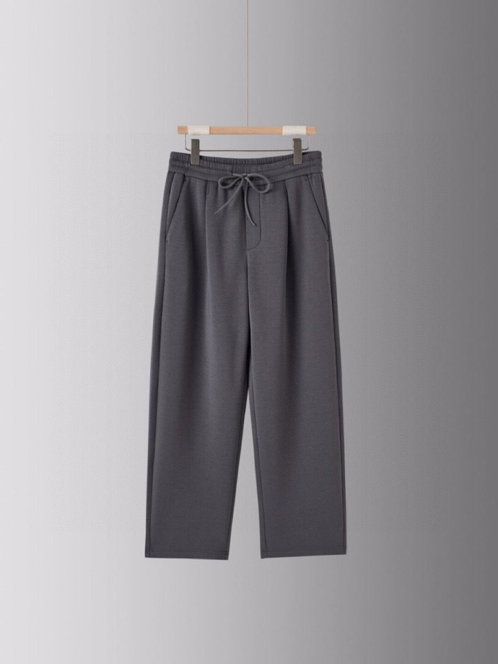  ARMANI阿玛尼2025秋冬休闲松弛系列休闲裤，370克重柔感果冻棉，弹力很好，空气层结构饱满但是不