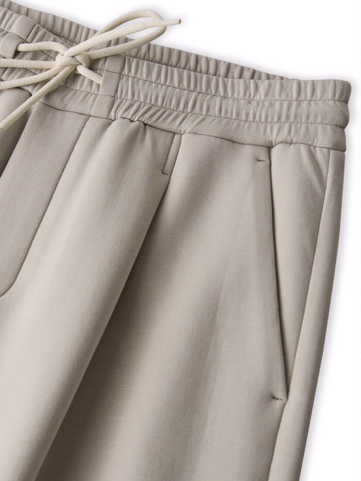  ARMANI阿玛尼2025秋冬休闲松弛系列休闲裤，370克重柔感果冻棉，弹力很好，空气层结构饱满但是不