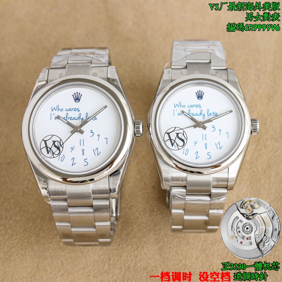 NO:339894,Unified VS Factory Oyster Perpetual 126000 Latest style literal, overseas American couple watch, 3230 movement shipped, accurate watch code 6R9999V6 comes with NFC induction card, three-code combined diameter 36mm-41mm watch button code 5ZS, oblique edge tiles and corners, full details, adopt the 3230 integrated movement!  The first-speed movement has no calendar neutral position, the literal color and the original color have no color difference, and is grinded with a beveled Ding design. The top-level technology printing technology in the literal industry, the original uniform super three-dimensional pointer has no burrs, and nine original color dials are available!  Top-notch workmanship, excellent quality!  Deep restore, similar to Zp to up to 98!  Together, 