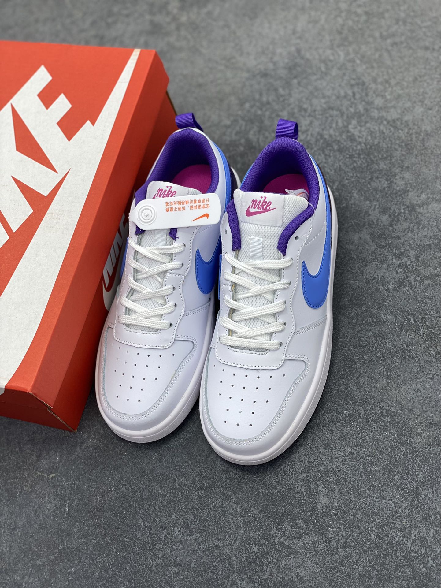 图片[8]-福利特价 Nike Court Borough 低帮百搭透气休闲运动板鞋男女鞋 经典耐用的设计，兼顾舒适脚感和出众风范，演绎匠心之作。结构性的支撑贴合感结合复古篮球设计，塑就场外全明星风范。 货号：BQ5448-106 尺码：36 36.5 37.5 38 38.5 39 40 40.5 4142 42.5 43 44 44.5 45-选品中心