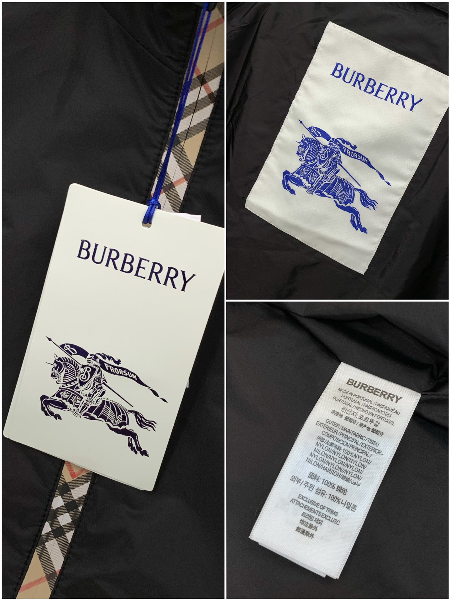 ，Burberry 巴宝莉，2025秋季最新品，专柜同步有售，原单狠货，时尚休闲连帽外套，进口原版面料，