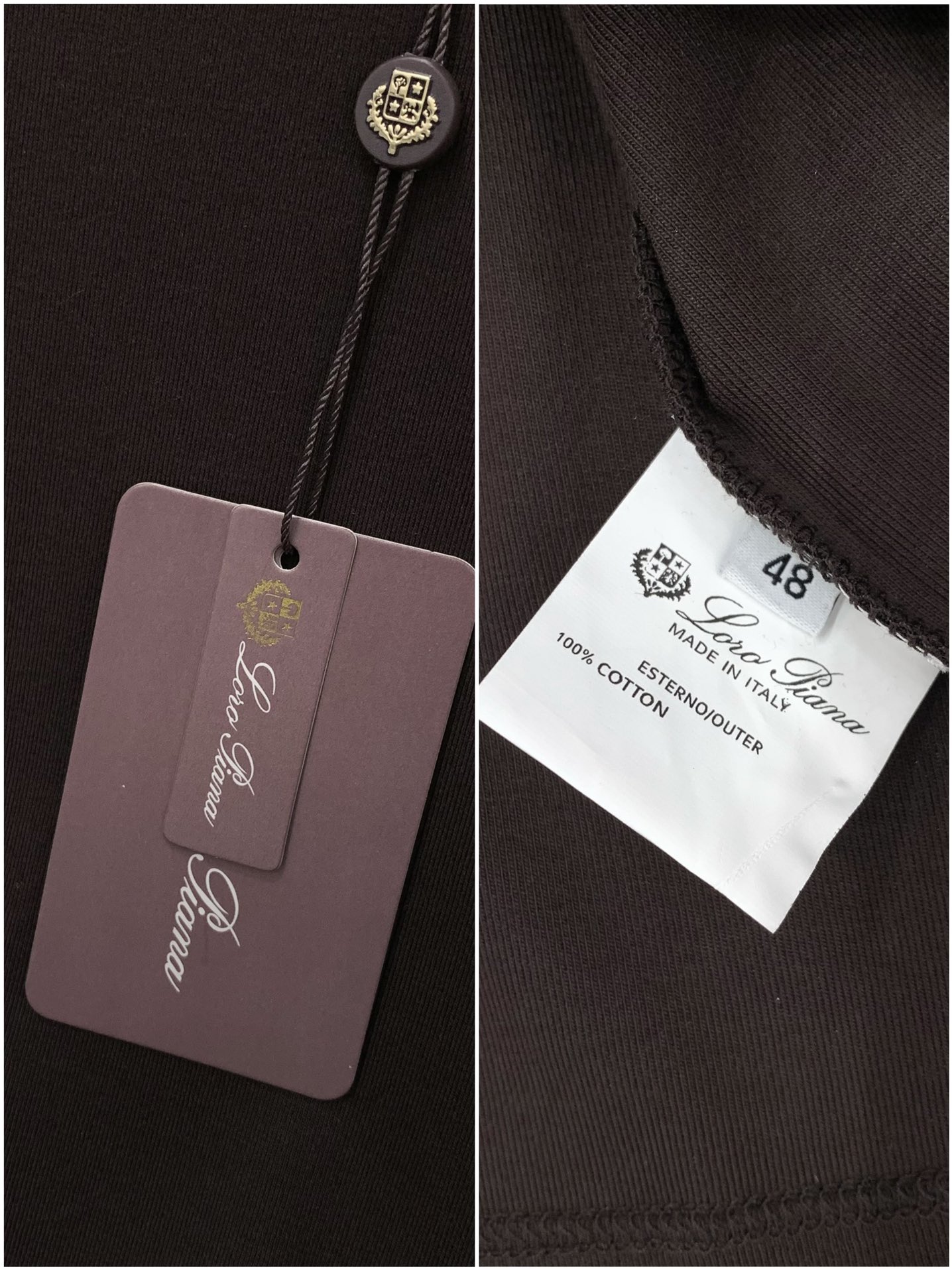 ，lP🆕(Loro Piana )，2025早秋最新品，专柜同步有售，原单狠货，时尚休闲圆领长袖T恤，采